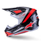 ALPINESTARS SM7 Rise Helmet BLK/RD/SILV 2025 Model