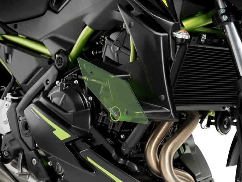 PUIG Naked Downforce Spoilers Green for Kawasaki Z650 20-25 20328V