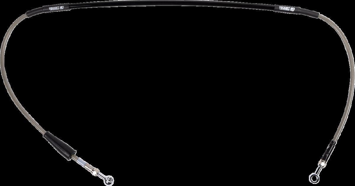 Moose Offroad Braided Brake Line For Suzuki RM 85 17/14 2005-2021 S01-1-035/P-CL