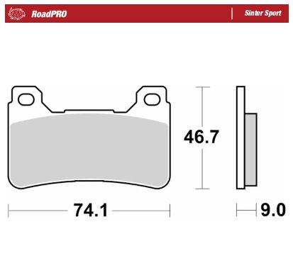 Moto-Master RoadPro Sinter Sport For Honda CBR 600 RR 2004-2016 406405