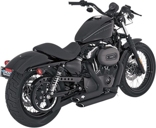 Vance & Hines Shortshots Staggered Exhaust System For HD XL 1200 V 04-13 47219