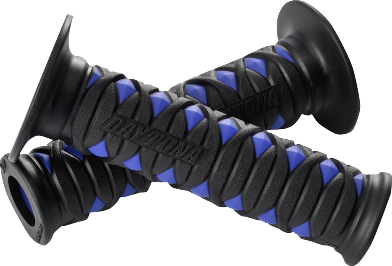 Daytona GRIPPYGRIP GGD-Katana Grip Open Blue Handlebar Grips 22mm Pair  88574