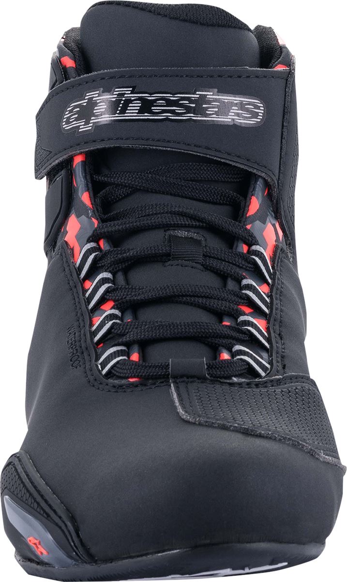 Alpinestars Sektor Waterproof Shoes Black Red White