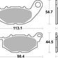 Sbs DS Racing Dual Sintered Brake Pads For Yamaha YZF-R3 2015-2024 931DS-2