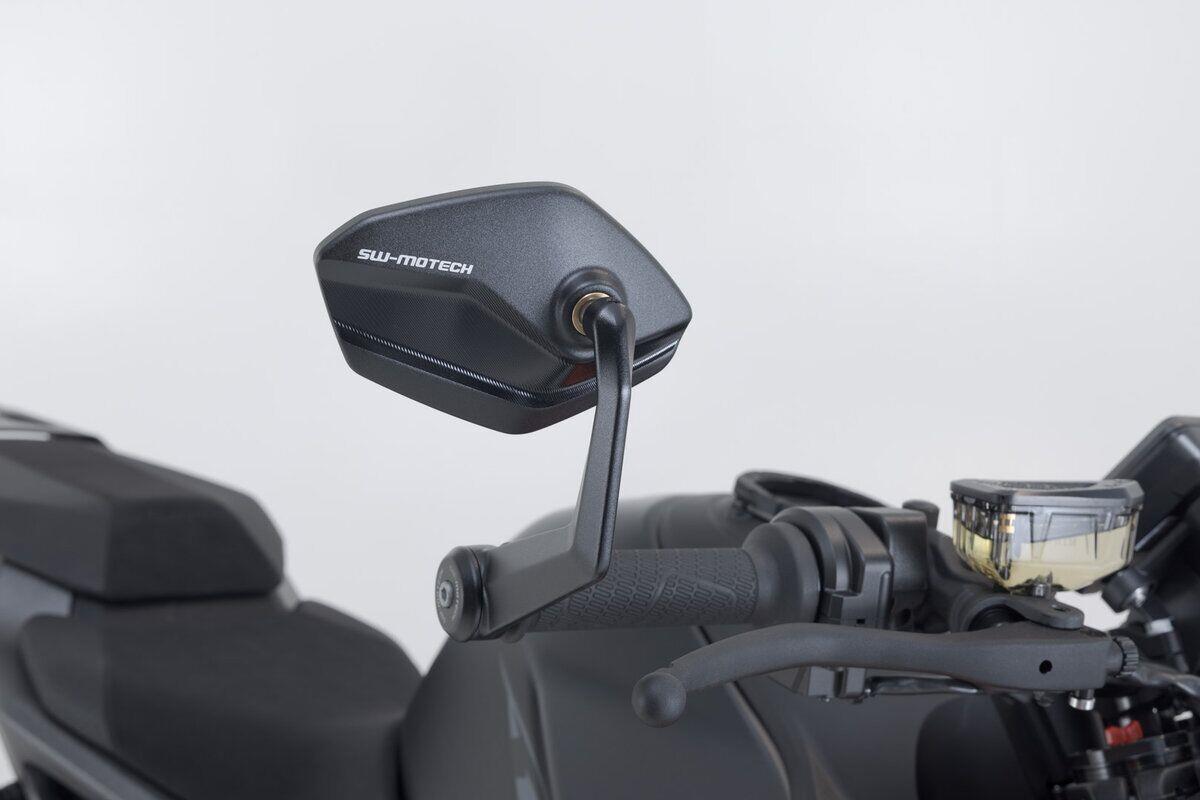 SW MOTECH Bar End Mirrors For KTM DUKE 790 ABS 2014-2024 Black MIR.04.641.10000