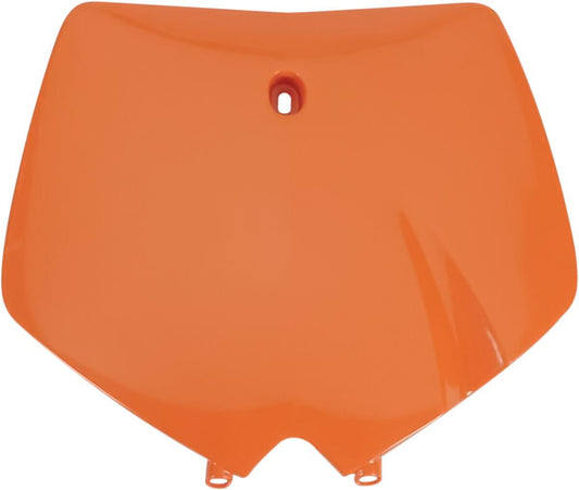 UFO FRONT NUMBER PLATE KTM 2/4-STROKE ORANGE KT03063-127