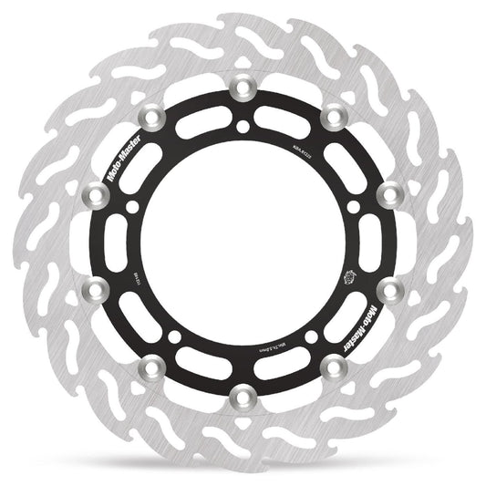 Moto-Master Flame Series Floating Rotor For Yamaha MT-09 2003-2026 Black 112189