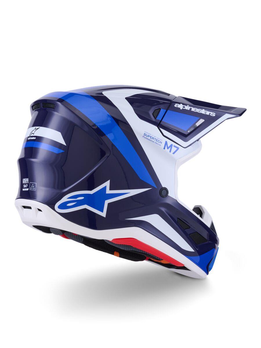 ALPINESTARS SM7 Rise Helmet BLUE/WHITE 2025 Model