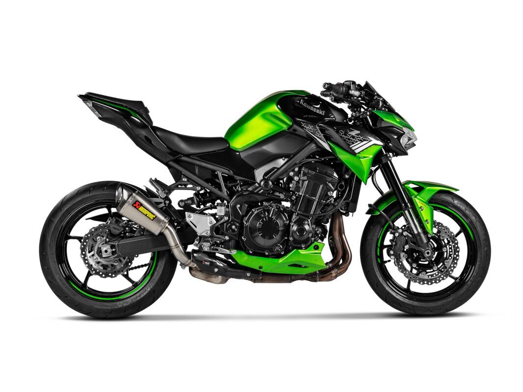 Akrapovic Titanium Slip-On Line Muffler For Kawasaki Z 900 ABS S-K9SO12-ASZT