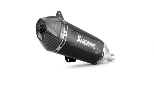Akrapovic Slip-On Line Muffler Scooter For Vespa 125 IGET 2025 S-VE125SO4-HWSSBL