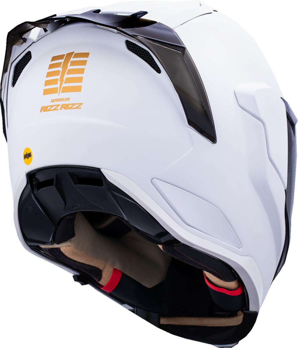 ICON Ultraflite White Motorcycle Helmet