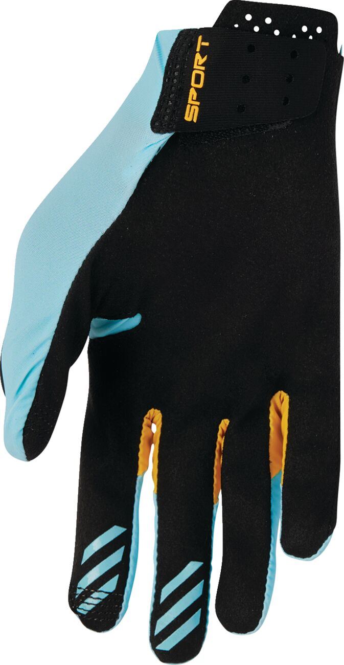 THOR SPORTMODE Iconic MX Gloves BLUE ACID 2025 Model