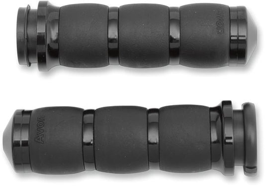 Avon Grips 3-Ring Velvet Air Grips For Harley FLFBS 1868 2008-2024 AIR-96-FLY