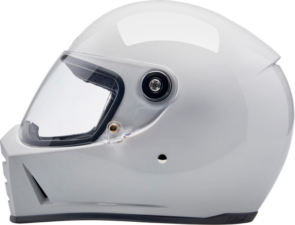 BILTWELL Lane Splitter White Motorcycle Helmet