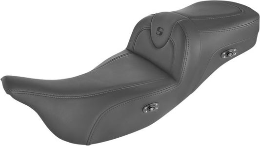 SADDLEMEN Roadsofa™ Seat Black Heated Without Backrest 808-07B-187THCT