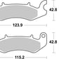 Sbs HF Street Ceramic Organic Brake Pads For Benelli BN 125 CBS 2018-2020 968HF
