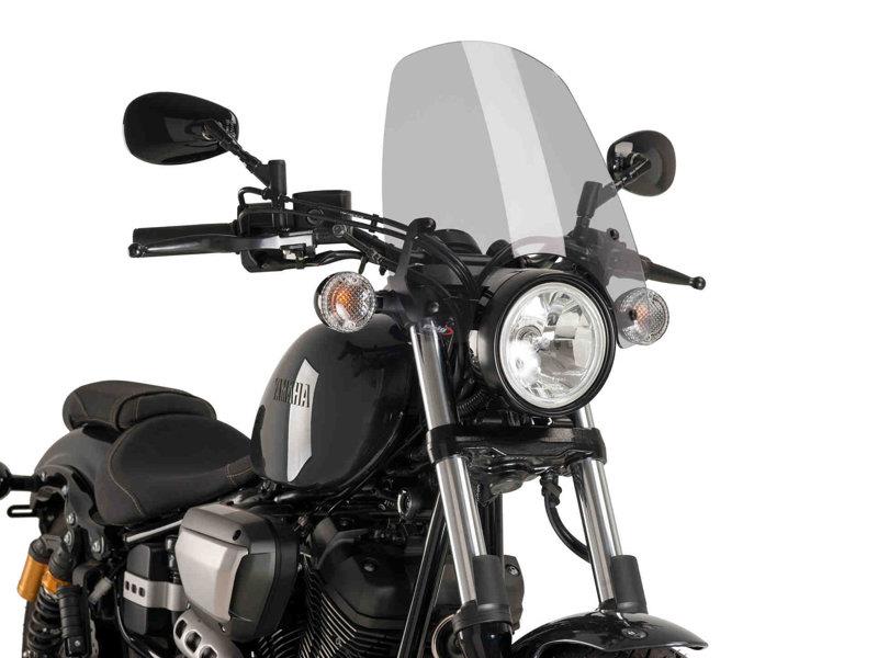 PUIG New Generation Touring Screen Light Smoke for Yamaha XV 950/R 14-20 9438H