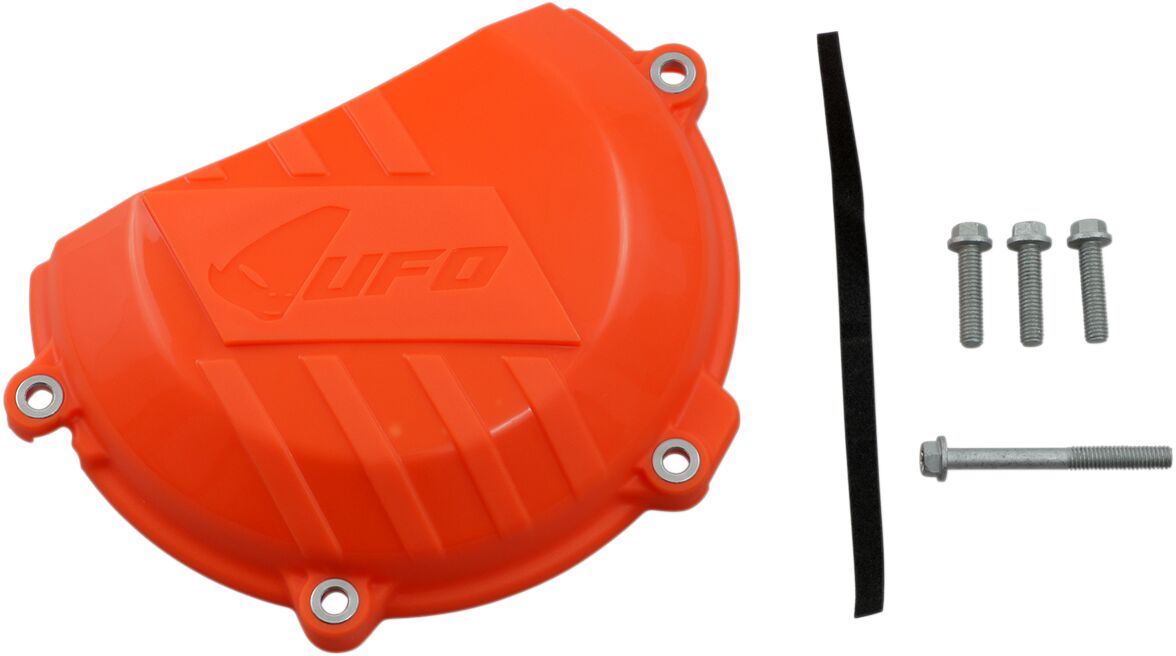 UFO CLUTCH COVER W/MOUNTING KIT KTM ORANGE AC02412