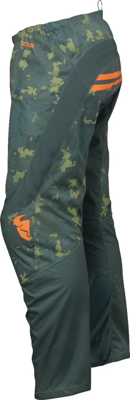 Thor Trousers Sector Youth Digi Green/Charcoal 24 Model