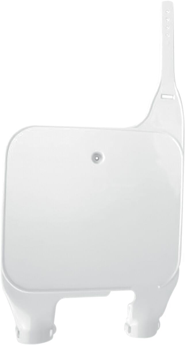 UFO INVERTED FORK NUMBER PLATE SUZUKI RM125/250 WHITE SU02921041