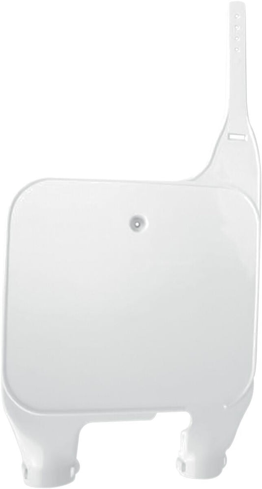 UFO INVERTED FORK NUMBER PLATE SUZUKI RM125/250 WHITE SU02921041
