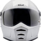 BILTWELL Lane Splitter White Motorcycle Helmet