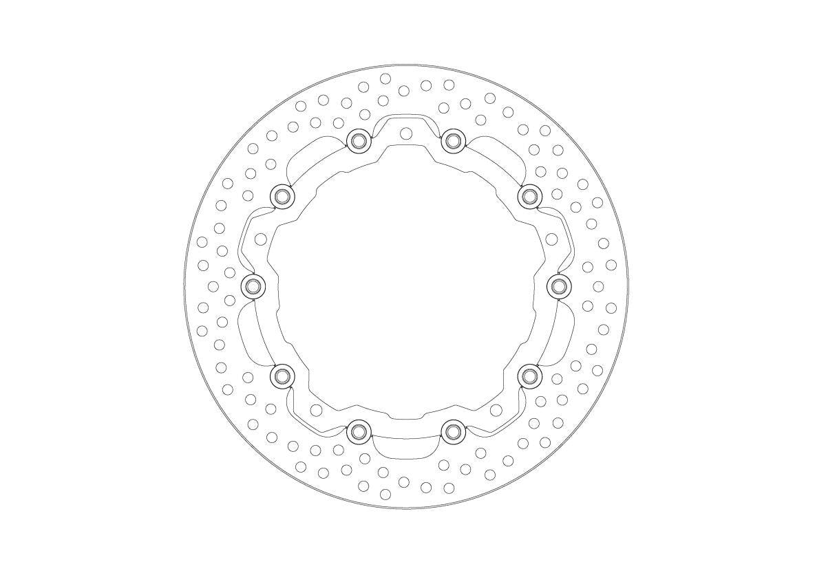 Moto-Master Halo Series Floating Rotor For KTM RC 125 2022-2026 112436