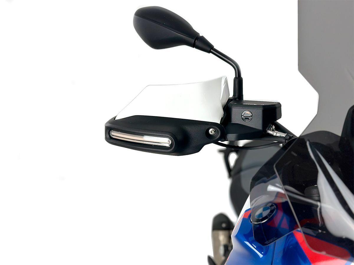 WRS Handguard Extension White Black Hanguard For BMW R1300GS BM098BI