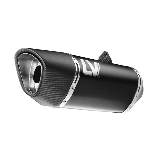 LEOVINCE LV-14R Black Edition Slip-On Muffler for KAWASAKI ZX6R 19-26 15625B