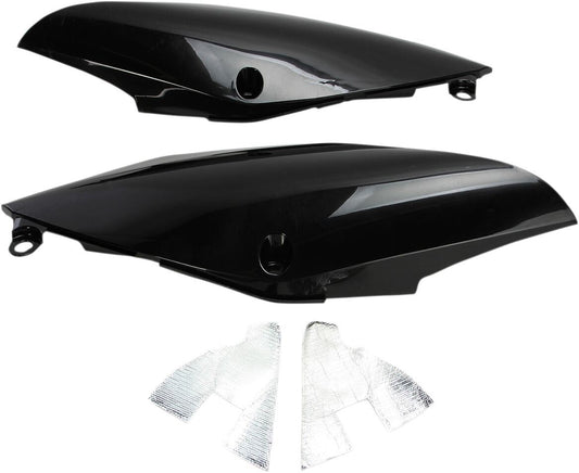 UFO SIDE PANELS HONDA CRF450R/RX BLACK HO04684-001