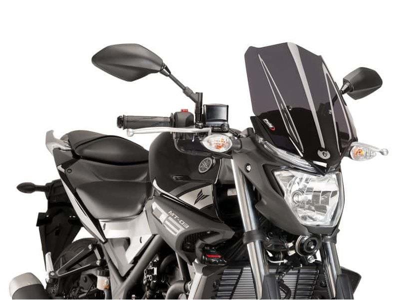 PUIG New Generation Touring Screen Dark Smoke for Yamaha MT-03 16-19 8932F