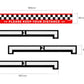 PUIG Social Distancing Sticker Black Universal 20368N