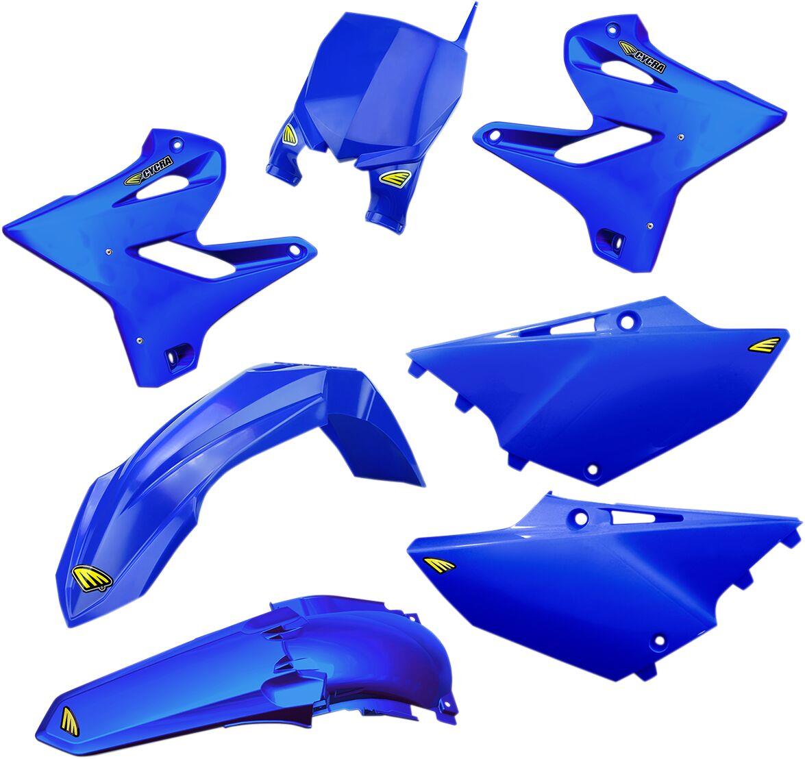 Cycra Powerflow Body Kit For Yamaha YZ 125 X 2015-2022 Blue Plastic 1CYC-9316-62