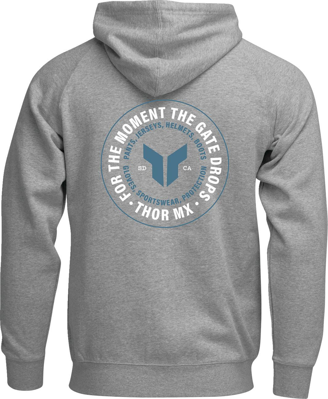 THOR Badge Zip-Up Hoodie HEATHER GRAY 2025 Model