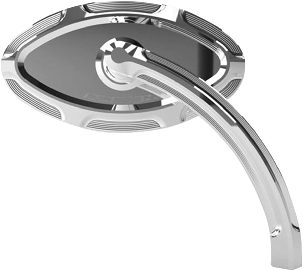 Arlen Ness Beveled Short Stem Mirror Chrome Convex Cat Eye Side View 13-131