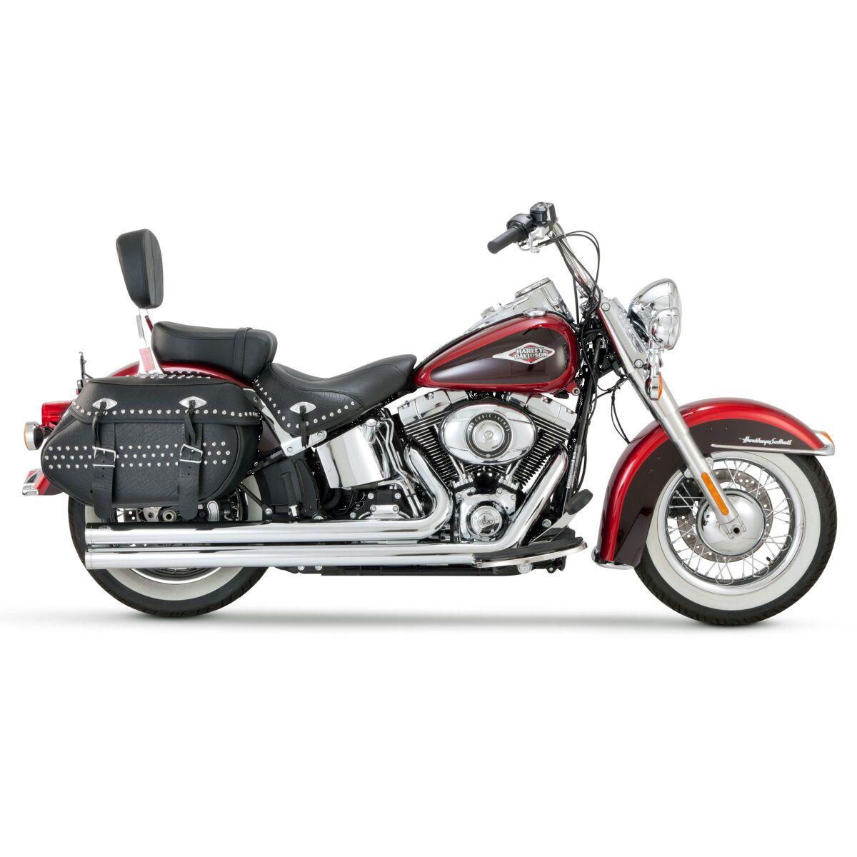 VANCE & HINES Big Shots Long Exhaust System Chrome for Harley Davidson SOFTAIL 86-11 17924