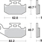 Sbs SI Offroad Sintered Brake Pads For Yamaha YFM 700 R 2005-2012 Set of 2 816SI