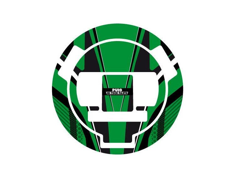 Puig Radikal Fuel Cap Protector Green 1558N