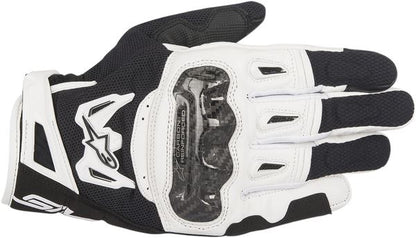 Alpinestars Smx-2 Air Carbon V2 Leather Gloves Black White