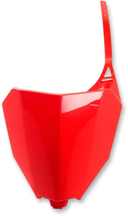UFO FRONT NUMBER PLATE HONDA CRF450R/RX CRF-RED HO04686-070