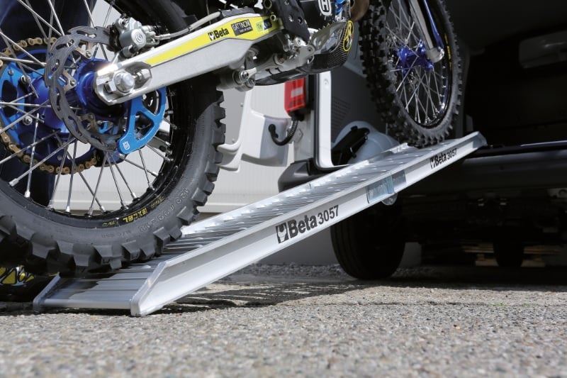 Aluminum Ramp for Loading/Unloading Motorcycles 2220x280mm 350kg Capacity - Beta Tools 3057