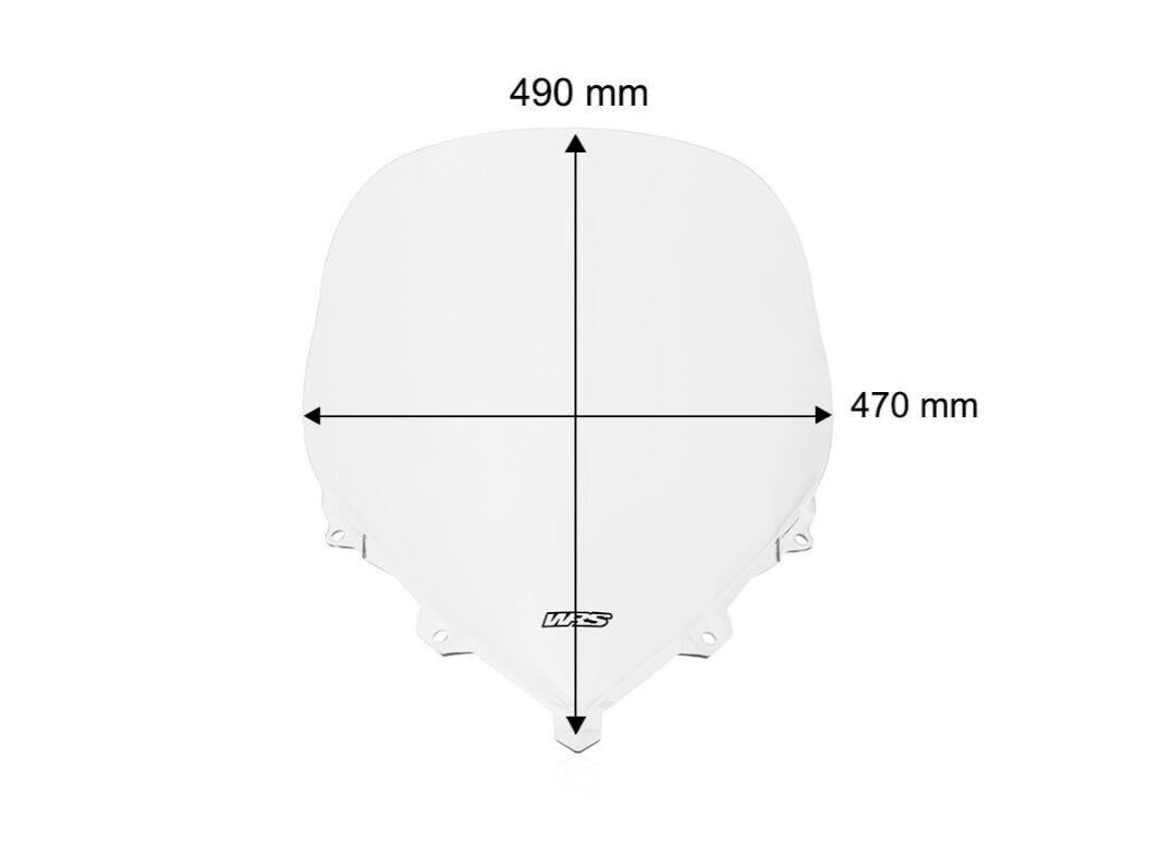 WRS Windscreen For BMW K 1300 S 2005-2016 Clear BM116T