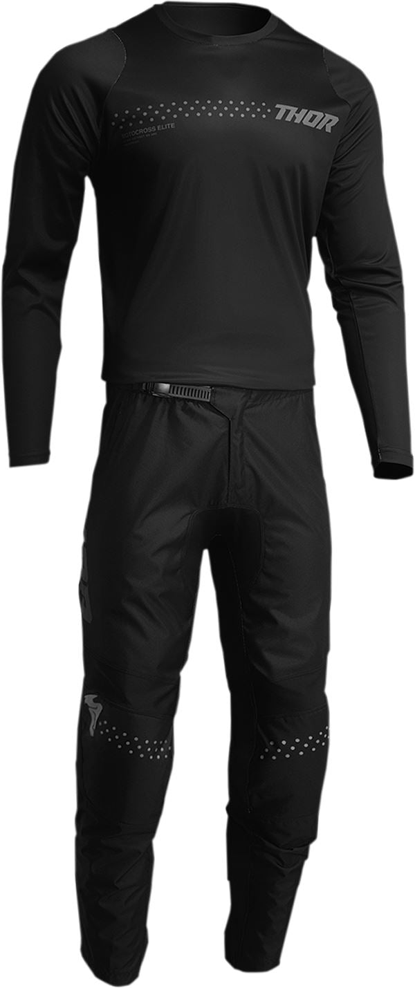 THOR Youth Sector Minimal MX Motorcross Jersey Black 2023 Model