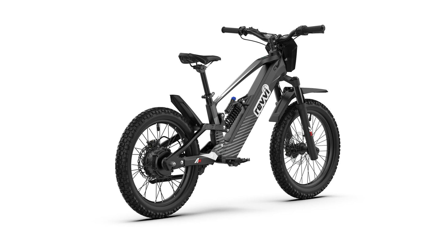 Revvi 20" PLUS Electric Bike - Black