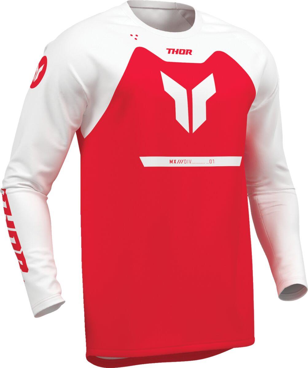 THOR Youth Ridemode Menace Jersey White/Red