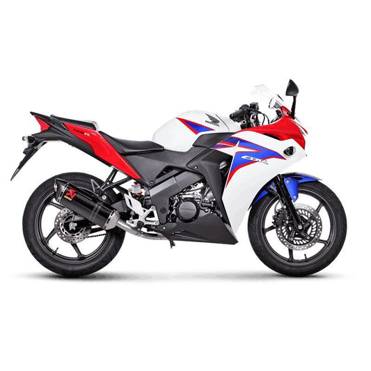 Akrapovic Racing Line Full Exhaust System Black CF For Honda CBR 125 11-16 S-H125R10-ZC