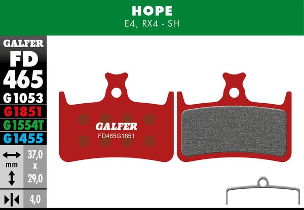 GALFER Brake Pad Bicycle FD465G1851