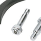 Arlen Ness Micro-Mirror Black Powder-Coated Screw-In Convex Oval Right 13-413