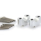 Puig 30mm Handlebar Risers For 29mm Bars Silver 5205H
