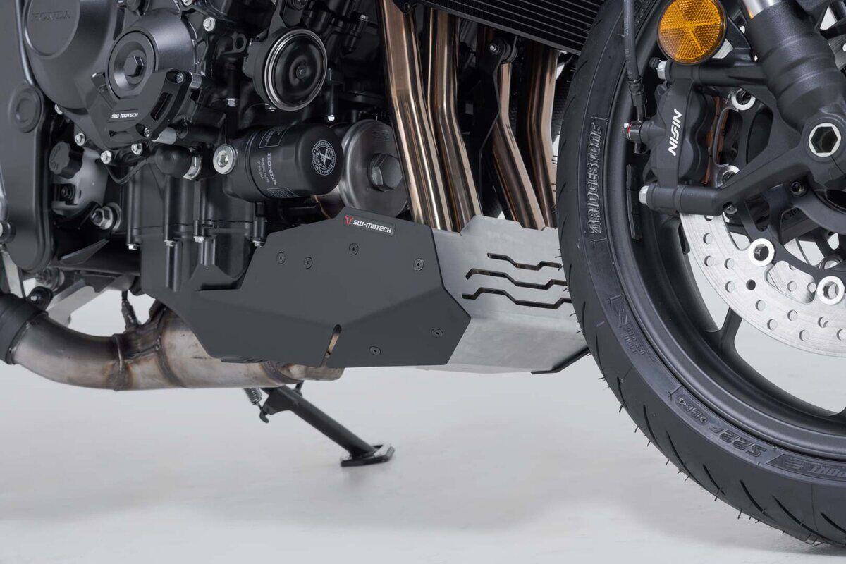 SW-MOTECH Front Spoiler For Honda CB 1000 ABS 2025 Black/Silver MSS.01.211.10000